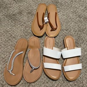 Old Navy flip flops 3 pairs size 8
